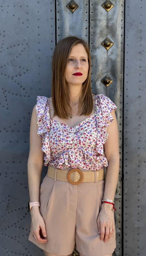 blusa estampado flores